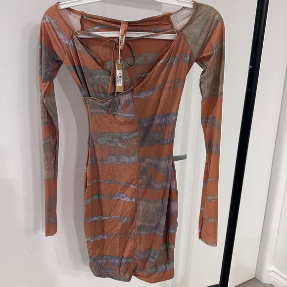 SKIMS Jelly Sheer Off the Shoulder Dress - Picture 1 of 4